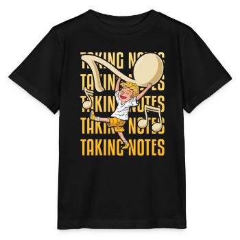 Notizen machen Wortspiele Lustiger Musiklehrer - Stanley/Stella Kinder T-Shirt MINI CREATOR  - Schwarz - Vorne - Mikhail (115cm)