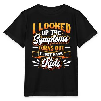 J’ai cherché les symptômes. - T-shirt bio MINI CREATOR Stanley/Stella Enfant - noir - Devant - Mikhail (115cm)