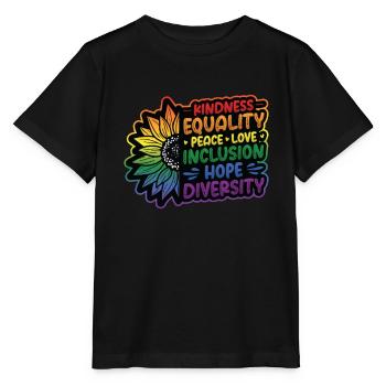Human Rights, Social Justice - Stanley/Stella MINI CREATOR Kids’ T-Shirt - black - Front - Mikhail (115cm)