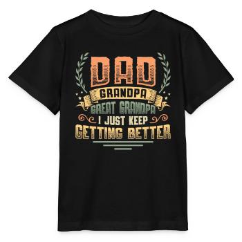 Announce the pregnancy. - Stanley/Stella MINI CREATOR Kids’ T-Shirt - black - Front - Mikhail (115cm)