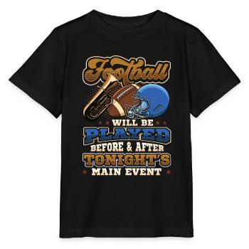Main Event du spectacle de la mi-temps de football - T-shirt bio MINI CREATOR Stanley/Stella Enfant - noir - Devant - Mikhail (115cm)