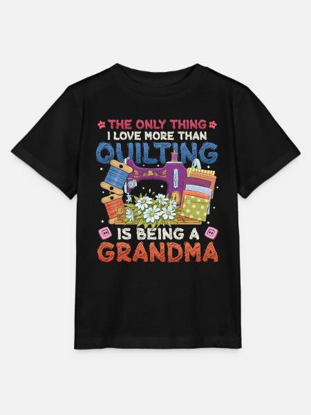 Nähen Quilter Oma Quilten - Stanley/Stella Kinder T-Shirt MINI CREATOR  - Schwarz