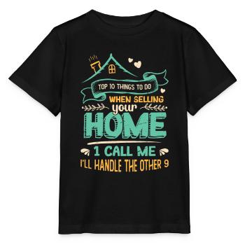 What to do when you sell your home - Stanley/Stella MINI CREATOR Kids’ T-Shirt - black - Front - Mikhail (115cm)