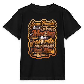 Ich Unterrichte Meine Lieblingsmusiker Musiklehrer - Stanley/Stella Kinder T-Shirt MINI CREATOR  - Schwarz - Vorne - Mikhail (115cm)