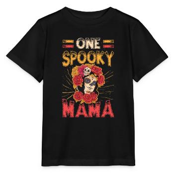 Eine Gespenstische Mama, Halloween Mama. - Stanley/Stella Kinder T-Shirt MINI CREATOR  - Schwarz - Vorne - Mikhail (115cm)