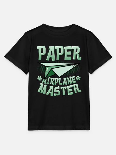 Papierflieger Master. - Stanley/Stella Kinder T-Shirt MINI CREATOR  - Schwarz