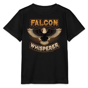 Falkenflüsterer-bussard. - Stanley/Stella Kinder T-Shirt MINI CREATOR  - Schwarz - Vorne - Mikhail (115cm)