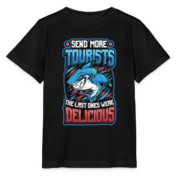 Envoyer plus de touristes - T-shirt bio MINI CREATOR Stanley/Stella Enfant - noir - Devant - Mikhail (115cm)