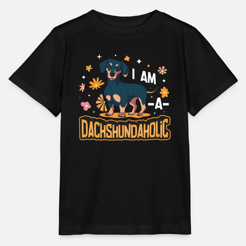 Im A Dachshundaholic, Dachshund. - Stanley/Stella Kinder T-Shirt MINI CREATOR  - Schwarz
