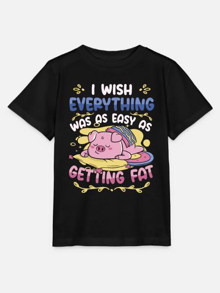 Selbstironie Übergewicht Im Fett - Stanley/Stella Kinder T-Shirt MINI CREATOR - Schwarz
