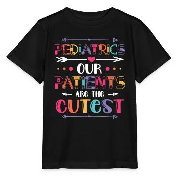 Pädiatrie Unsere Patienten Sind Die Süßesten - Stanley/Stella Kinder T-Shirt MINI CREATOR  - Schwarz - Vorne - Mikhail (115cm)