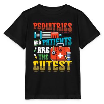 Pädiatrie Unsere Patienten Sind Die Süßesten - Stanley/Stella Kinder T-Shirt MINI CREATOR  - Schwarz - Vorne - Mikhail (115cm)