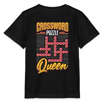 Mots croisés Queen Mots croisés Puzzle - T-shirt bio MINI CREATOR Stanley/Stella Enfant - noir - Devant - Mikhail (115cm)