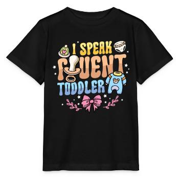 Ich Spreche Fließend Kleinkind - Stanley/Stella Kinder T-Shirt MINI CREATOR  - Schwarz - Vorne - Mikhail (115cm)