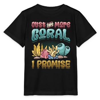 Nur Noch Eine Koralle Verspreche Ich, Riffbecken - Stanley/Stella Kinder T-Shirt MINI CREATOR  - Schwarz - Vorne - Mikhail (115cm)