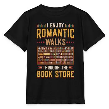 Romantische Spaziergänge Durch Den Buchladen - Stanley/Stella Kinder T-Shirt MINI CREATOR  - Schwarz - Vorne - Mikhail (115cm)