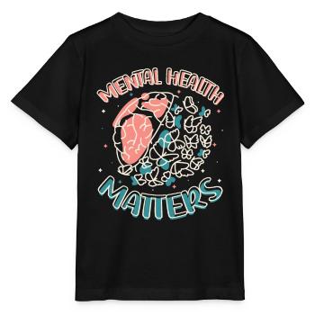 Psychische Gesundheit Ist Wichtig. - Stanley/Stella Kinder T-Shirt MINI CREATOR  - Schwarz - Vorne - Mikhail (115cm)