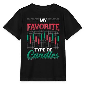 Stock Market Stock TraderMy preferred candlestick type, stock market - Stanley/Stella MINI CREATOR Kids’ T-Shirt - black - Front - Mikhail (115cm)