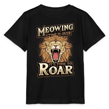 Die Zeit Des Miauens Ist Vorbei - Stanley/Stella Kinder T-Shirt MINI CREATOR  - Schwarz - Vorne - Mikhail (115cm)