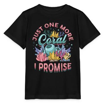 Un seul corail de plus, promis, réservoir de récif - T-shirt bio MINI CREATOR Stanley/Stella Enfant - noir - Devant - Mikhail (115cm)