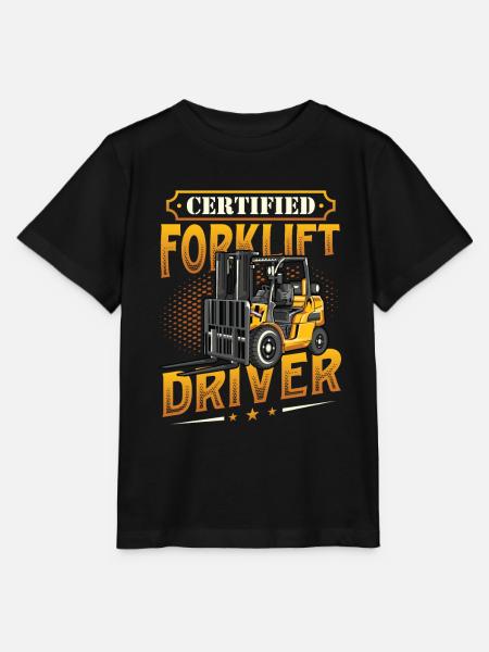 Zertifizierter Gabelstaplerfahrer - Stanley/Stella Kinder T-Shirt MINI CREATOR - Schwarz