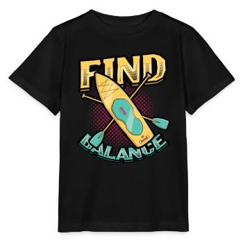 Finding balance - Stanley/Stella MINI CREATOR Kids’ T-Shirt - black - Front - Mikhail (115cm)