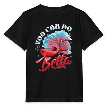 Détention de poisson betta - T-shirt bio MINI CREATOR Stanley/Stella Enfant - noir - Devant - Mikhail (115cm)