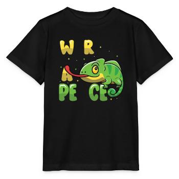 Peace Cameleon, Peace Movement - Stanley/Stella MINI CREATOR Kids’ T-Shirt - black - Front - Mikhail (115cm)