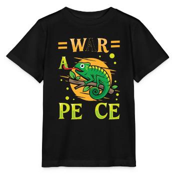 Peace Cameleon, peace movement - Stanley/Stella MINI CREATOR Kids’ T-Shirt - black - Front - Mikhail (115cm)