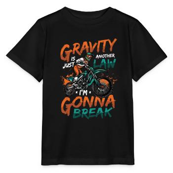 Schwerkraft, Ein Weiteres Gesetz - Stanley/Stella Kinder T-Shirt MINI CREATOR  - Schwarz - Vorne - Mikhail (115cm)