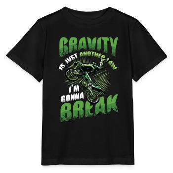La gravité, une autre loi - T-shirt bio MINI CREATOR Stanley/Stella Enfant - noir - Devant - Mikhail (115cm)