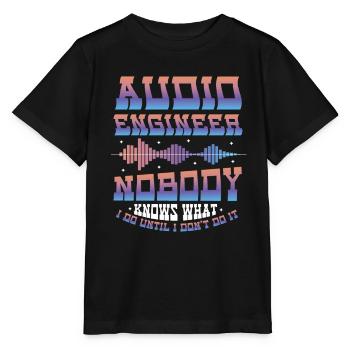 Ingénieur du son - T-shirt bio MINI CREATOR Stanley/Stella Enfant - noir - Devant - Mikhail (115cm)