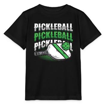Pickleball-Liebhaber - Stanley/Stella Kinder T-Shirt MINI CREATOR  - Schwarz - Vorne - Mikhail (115cm)