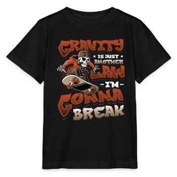 Skateboard Halfpipe, Tricks, Skateboarding - T-shirt bio MINI CREATOR Stanley/Stella Enfant - noir - Devant - Mikhail (115cm)