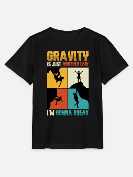 Anti-schwerkraft-bouldern, Felsklettern - Stanley/Stella Kinder T-Shirt MINI CREATOR - Schwarz
