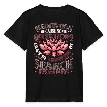 Lustige Meditation, Spirituelle Meditation - Stanley/Stella Kinder T-Shirt MINI CREATOR  - Schwarz - Vorne - Mikhail (115cm)