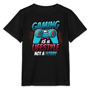 Spielen Ist Ein Lebensstil, Kein Hobby - Stanley/Stella Kinder T-Shirt MINI CREATOR  - Schwarz - Vorne - Mikhail (115cm)