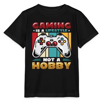 Spielen Ist Ein Lebensstil, Kein Hobby - Stanley/Stella Kinder T-Shirt MINI CREATOR  - Schwarz - Vorne - Mikhail (115cm)