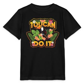 Toucan Do It - Stanley/Stella Kinder T-Shirt MINI CREATOR  - Schwarz - Vorne - Mikhail (115cm)
