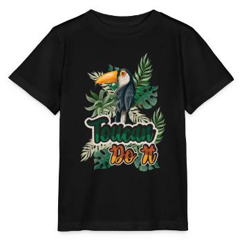 Toucan Do It - Stanley/Stella Kinder T-Shirt MINI CREATOR  - Schwarz - Vorne - Mikhail (115cm)