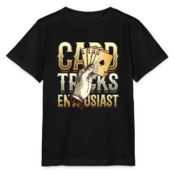 Card Tricks, Enthusiast, Magic Tricks, Wizard - Stanley/Stella MINI CREATOR Kids’ T-Shirt - black - Front - Mikhail (115cm)
