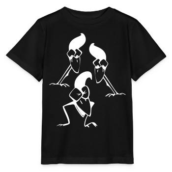 3 ravens - Stanley/Stella MINI CREATOR Kids’ T-Shirt - black - Front - Mikhail (115cm)