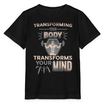 La transformation de votre corps façonne votre - T-shirt bio MINI CREATOR Stanley/Stella Enfant - noir - Devant - Mikhail (115cm)