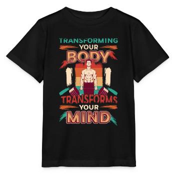 La transformation de votre corps façonne votre - T-shirt bio MINI CREATOR Stanley/Stella Enfant - noir - Devant - Mikhail (115cm)