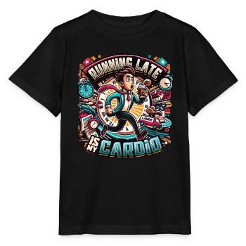Running Late Humor Sarcasm Always Late - Stanley/Stella MINI CREATOR Kids’ T-Shirt - black - Front - Mikhail (115cm)
