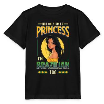Mädchen Brazilianische Herkunft Brasilien - Stanley/Stella Kinder T-Shirt MINI CREATOR  - Schwarz - Vorne - Mikhail (115cm)