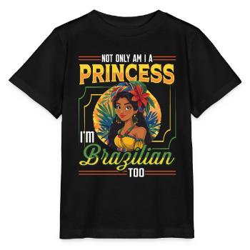 Mädchen Brazilianische Herkunft Brasilien - Stanley/Stella Kinder T-Shirt MINI CREATOR  - Schwarz - Vorne - Mikhail (115cm)