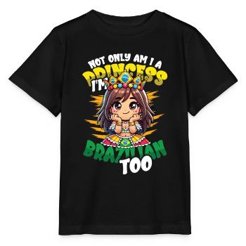 Mädchen Brazilianische Herkunft Brasilien - Stanley/Stella Kinder T-Shirt MINI CREATOR  - Schwarz - Vorne - Mikhail (115cm)