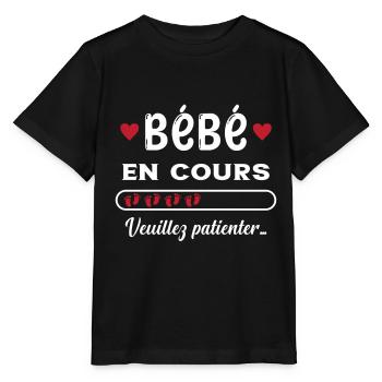 Bébé en cours - T-shirt bio MINI CREATOR Stanley/Stella Enfant - noir - Devant - Mikhail (115cm)