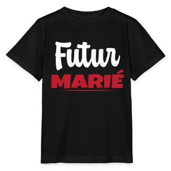 Homme Futur Marié Cadeau Humour EVG - T-shirt bio MINI CREATOR Stanley/Stella Enfant - noir - Devant - Mikhail (115cm)